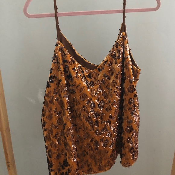 anthropologie velvet tank with sequin details nwt - Picture 3 of 9